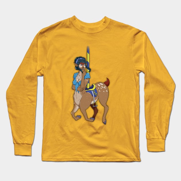 Carousel Girl Long Sleeve T-Shirt by t_iii